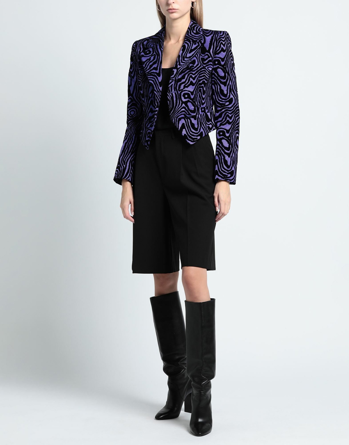 Moschino Couture Womens Blazer in Purple