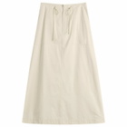 DUNST Women's Maxi Skirt in Ivory