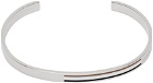 BOSS Silver Stripe Cuff Bracelet