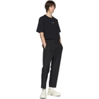 OAMC Black Drawcord Trousers