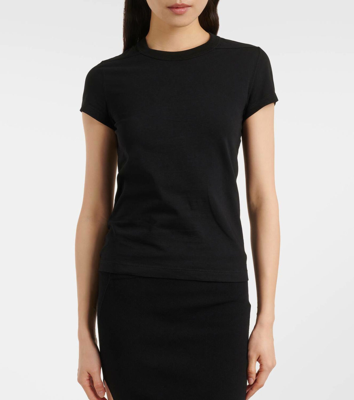 Tシャツ・カットソー RICK OWENS  Pocket cotton jersey T-shirt Pocket cotton jersey T-shirt in black - Rick Owens | Mytheresa