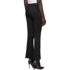 Helmut Lang Black Cropped Flare Rib Trousers