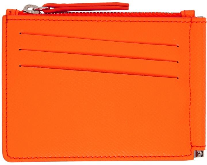 Photo: Maison Margiela Orange Leather Bifold Wallet