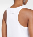 Jean Paul Gaultier Logo lace-up cotton tank top