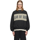 Fear of God ESSENTIALS Gray Cropped Relaxed Panelled Sweatshirt