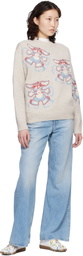 Kenzo Off-White Kenzo Paris 'KENZO Winter Holidays' Embroidered Sweater