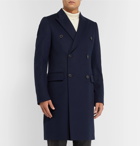 Paul Smith - Slim-Fit Double-Breasted Wool and Cashmere-Blend Overcoat - Blue