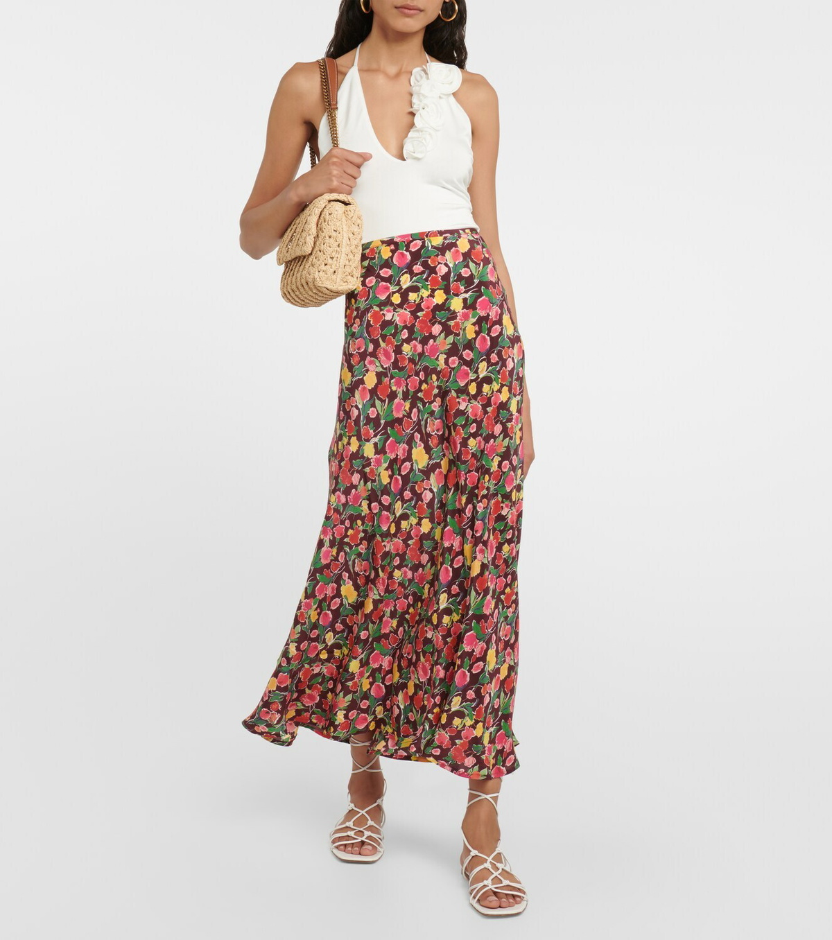 Rixo Kelly floral midi skirt Rixo