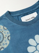 Story Mfg. - Grateful Indigo-Dyed Organic Cotton-Jersey T-Shirt - Blue