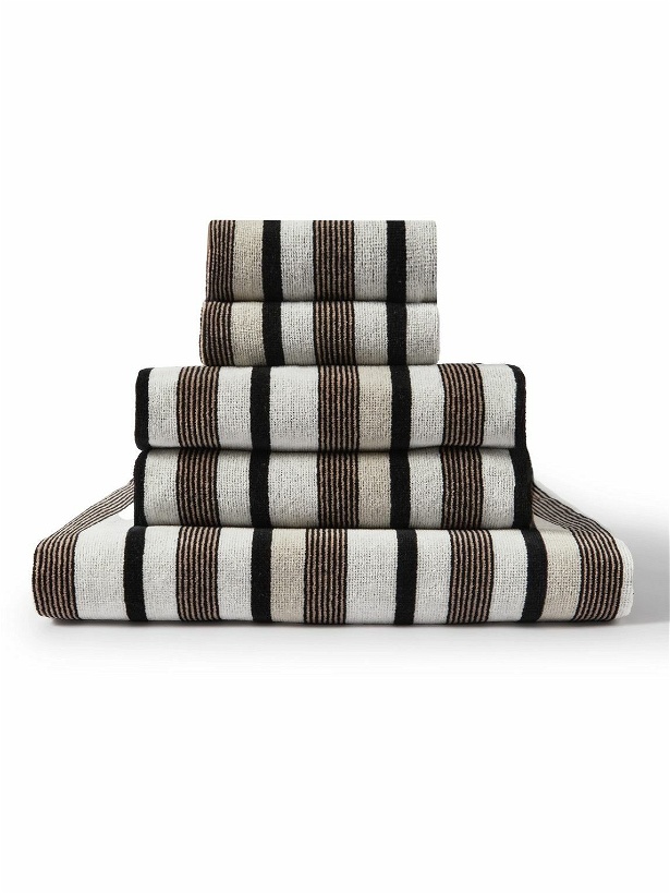 Photo: Missoni Home - Craig Set of Five Striped Cotton-Terry Jacquard Bath Towels