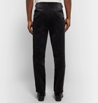 Rubinacci - Manny Tapered Cotton-Corduroy Trousers - Men - Black