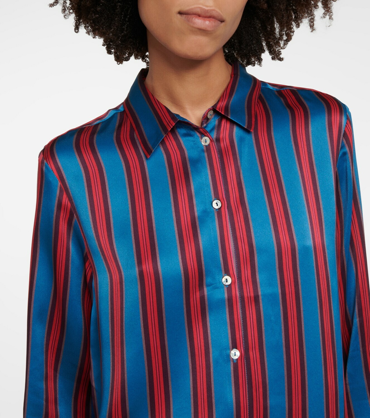 Asceno London striped silk shirt ASCENO