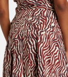 Proenza Schouler White Label Nessa printed cotton-blend maxi skirt