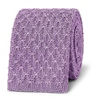 Richard James - 6.5cm Knitted Silk Tie - Purple