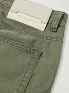 Boglioli - Straight-Leg Cotton-Blend Trousers - Green