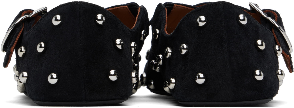 ALAÏA Black Criss Cross Ballerina Flats