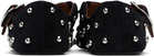 ALAÏA Black Criss Cross Ballerina Flats