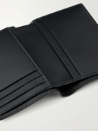SAINT LAURENT - Tiny Cassandre Logo-Appliquéd Croc-Effect Leather Bifold Wallet