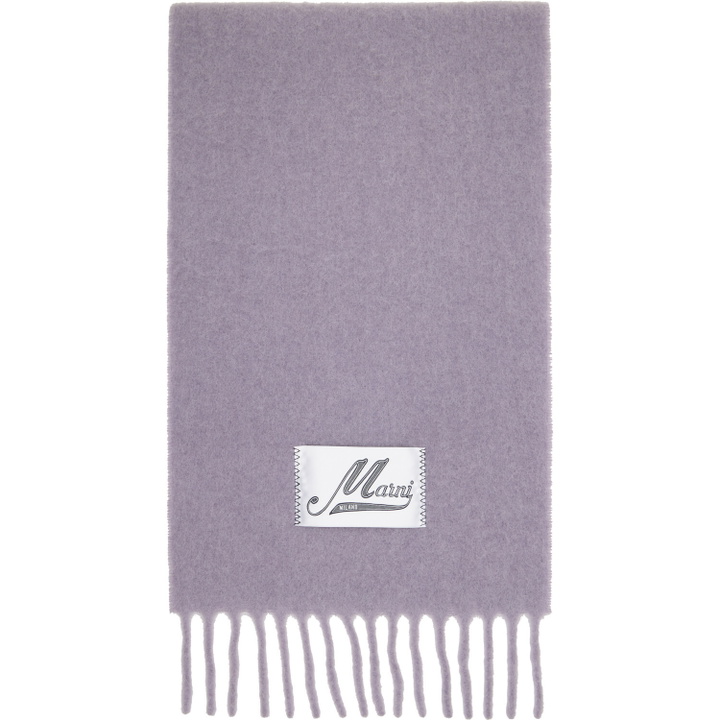 Photo: Marni Purple Alpaca Scarf