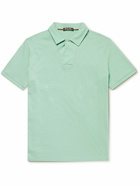 Loro Piana - Logo-Embroidered Cotton-Piqué Polo Shirt - Green