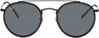 Ray-Ban Black Round Double Bridge Sunglasses