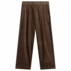 Merely Made Men's Wide Leg Cord Trousers in Brown