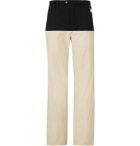 Raf Simons - Wool Twill-Panelled Cotton Trousers - Neutrals