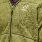 Haglofs Men's Mossa Pile Fleece Jacket in Olive Green
