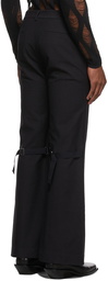 Dion Lee Black Cotton Trousers