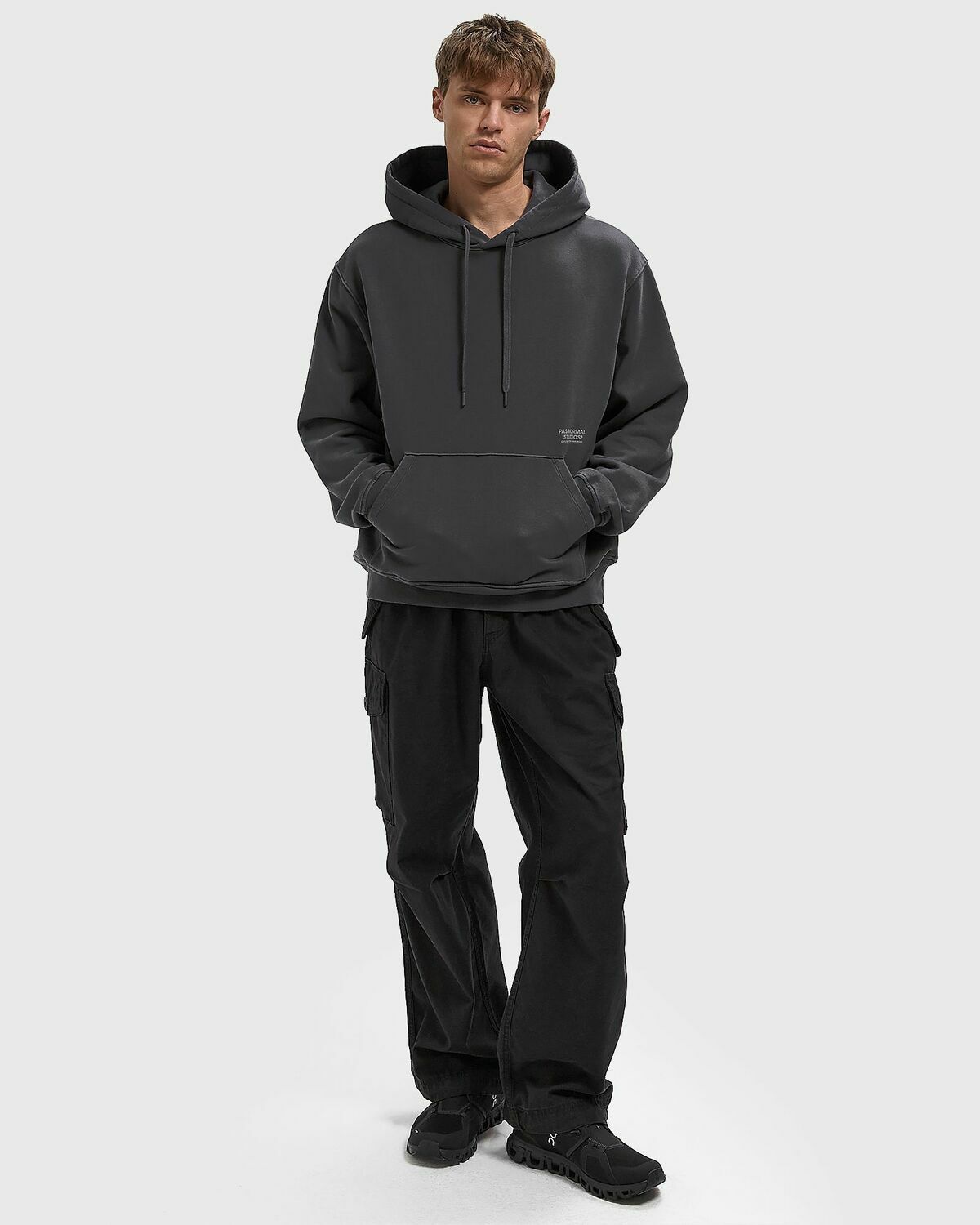 Pas Normal Studios Off-Race Hoodie Grey Mens Hoody