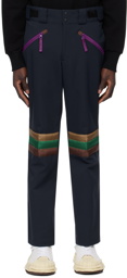 kolor Navy Paneled Sweatpants