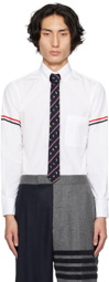 Thom Browne White Grosgrain Armband Shirt