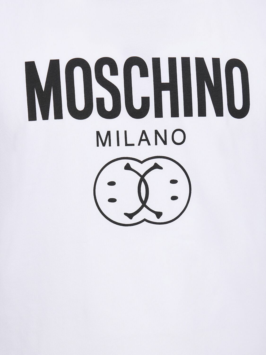 MOSCHINO - Logo Print Cotton Jersey Tank Top