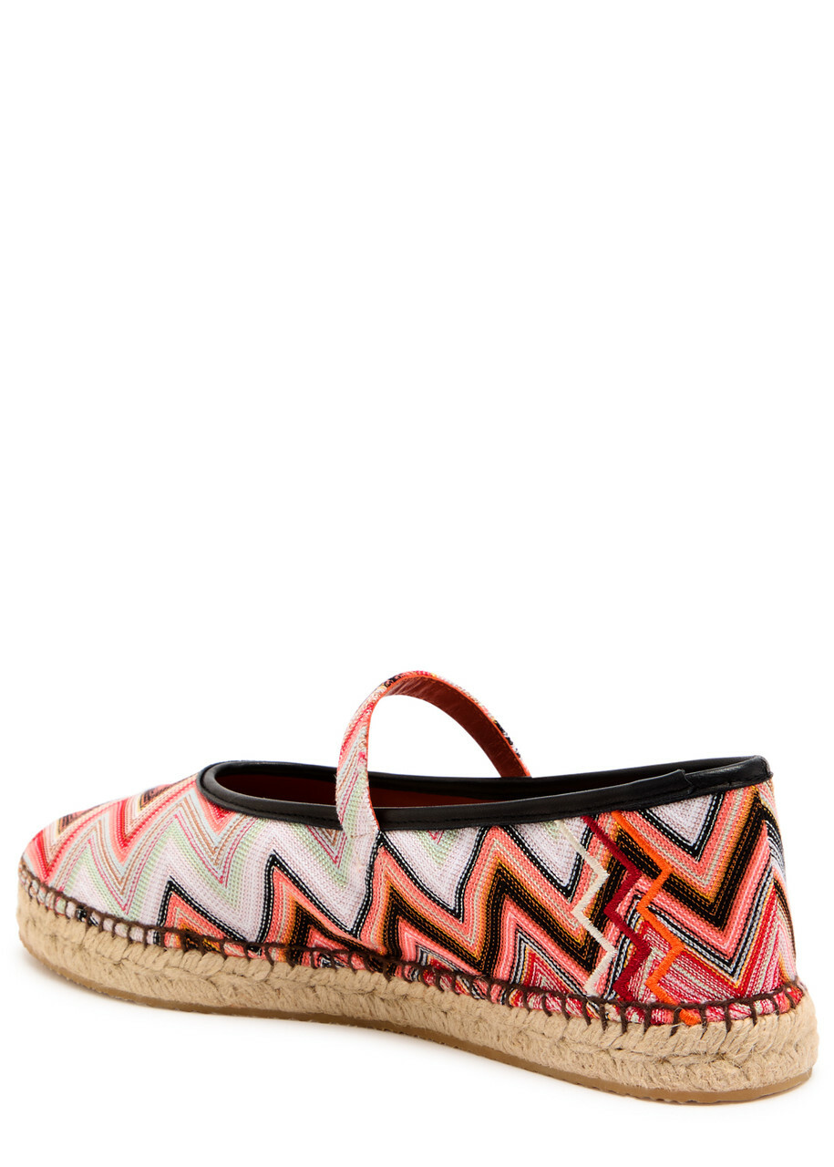 Missoni Lola Suede Espadrille Flats Multicoloured