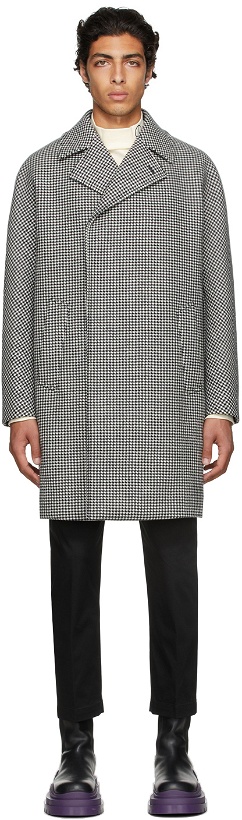 Photo: Dunhill Black & White Houndstooth Coat