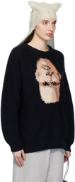 Doublet Black Intarsia Sweater