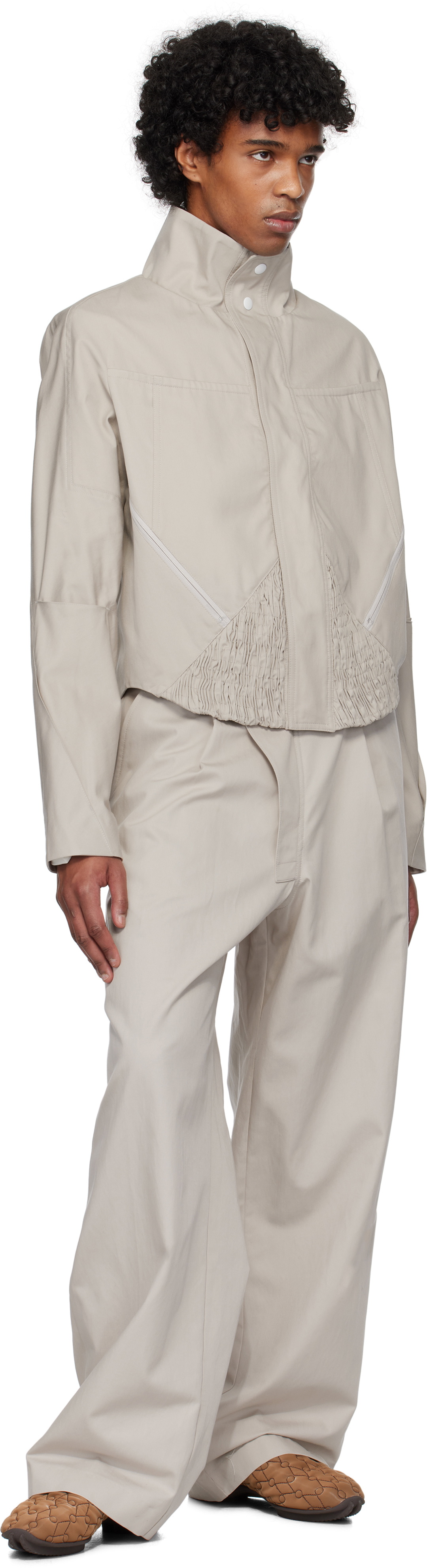 Kiko Kostadinov Off-White Navin Wide Trousers Kiko Kostadinov