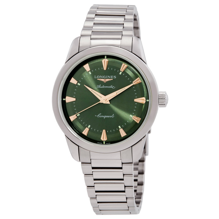 Photo: Longines Conquest Heritage Automatic Green Dial Mens Watch L16504026