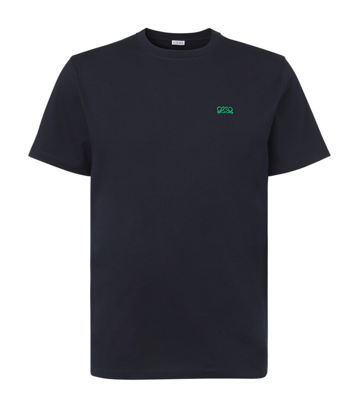 Photo: Loewe Logo embroidered cotton T-shirt