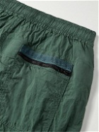 Stone Island - Tapered Logo-Appliquéd ECONYL® Nylon Metal Trousers - Green