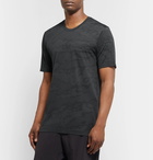 Lululemon - Metal Vent Breathe Camouflage-Print Stretch-Jersey and Mesh T-Shirt - Charcoal