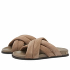 Anine Bing Women's Lizzie Slides in Brown