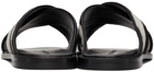Manolo Blahnik Black & Off-White Otawi Sandals