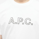 A.P.C. x Liberty Dragon Logo T-Shirt in White