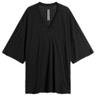 Rick Owens Men's V Neck Tommy T-Shirt in Black 