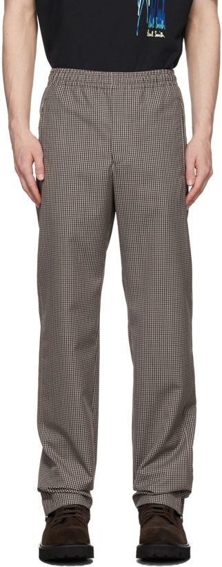 Photo: Paul Smith Brown Check Pleated Trousers