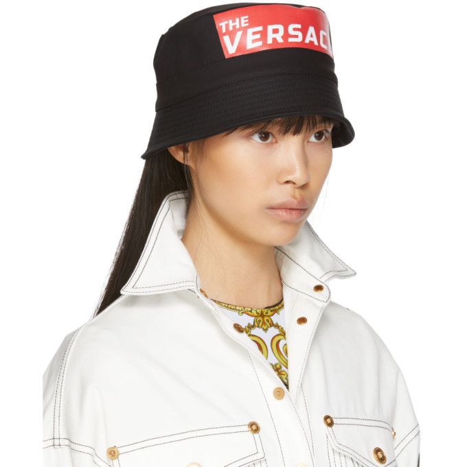 Versace Black The Versace Bucket Hat Versace