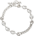 WWW.WILLSHOTT Silver Split Chain Bracelet