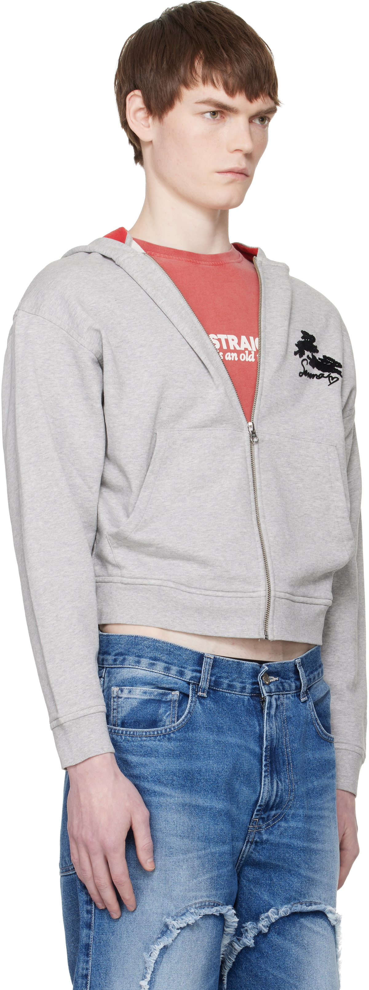 Carne Bollente Gray Serena 'Stars and Studs' Hoodie