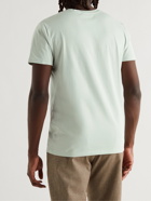 A.P.C. - Logo-Flocked Organic Cotton-Jersey T-Shirt - Green